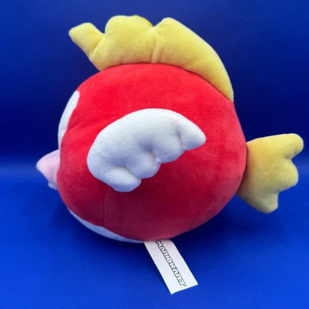 Nintendo Mario Kart Cheep Cheep Plush Red Flying Fish Stuffed Toy 2024 Official